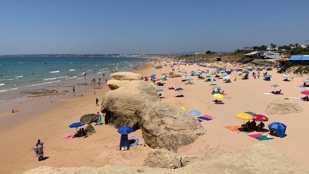 Praia da Galé, Algarve, Portugal July 2020